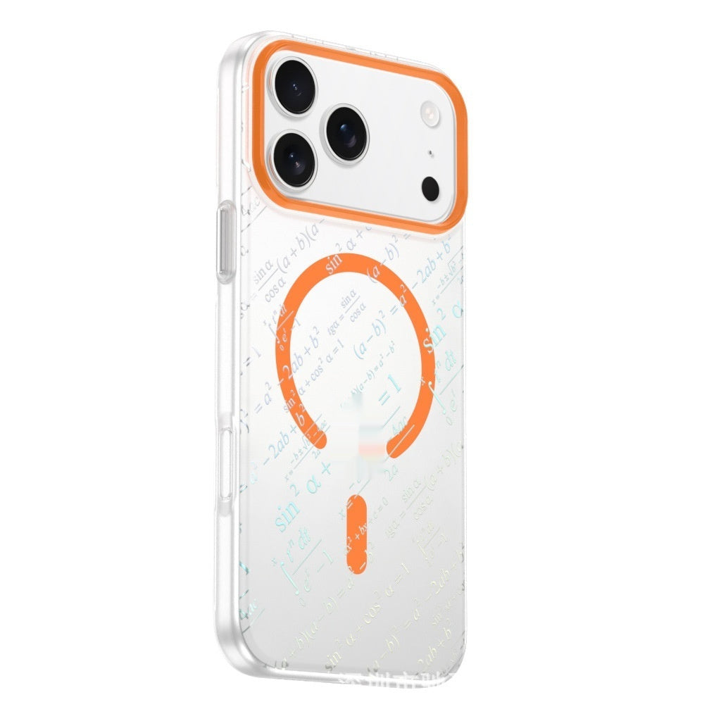 Magnetic Suction Phone Case Formula Semi-transparent Frosted Drop-resistant Protective Cover