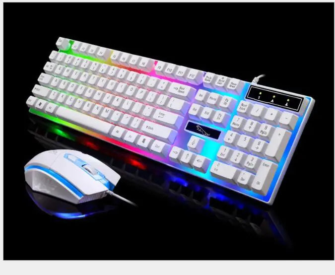 G21 Wired Gaming Keyboard and Mouse Set with Glow